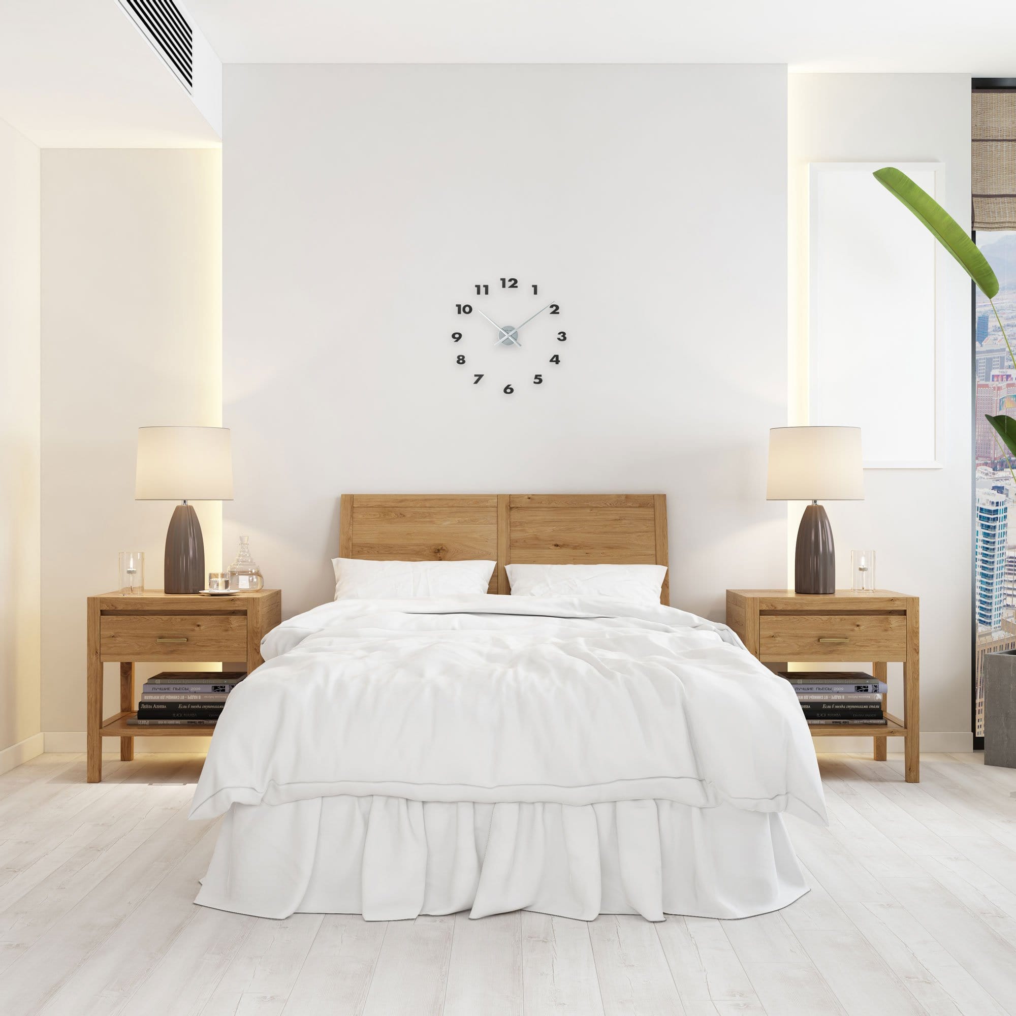 Wall clock - 48 x 3 cm - Aluminum - 'Small Hands' - Goat Corp