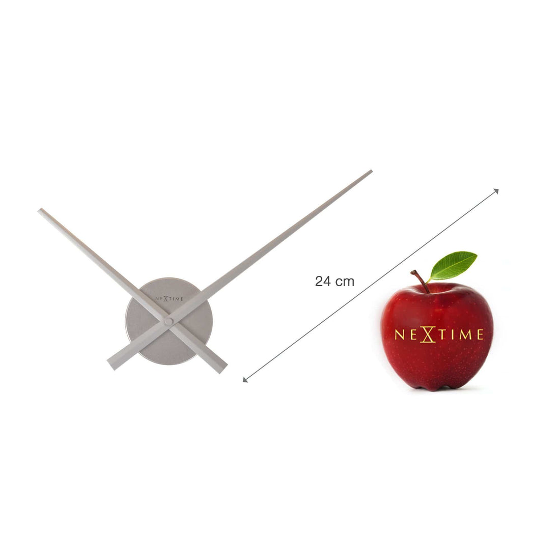 Wall clock - 48 x 3 cm - Aluminum - 'Small Hands' - Goat Corp