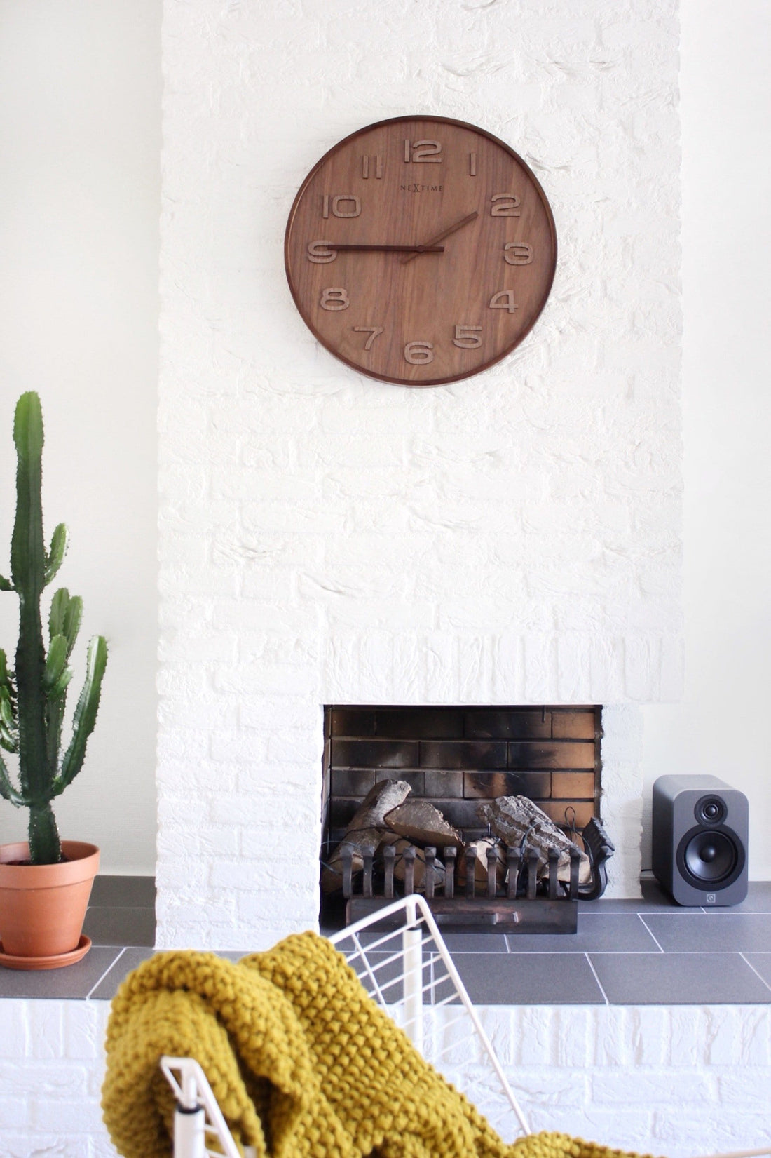 Wall clock -  35 cm - Wood -  'Wood Wood Medium' - Goat Corp