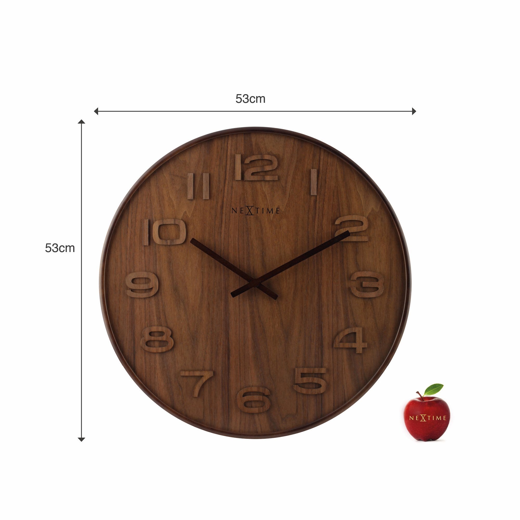 Wall clock -  35 cm - Wood -  'Wood Wood Medium' - Goat Corp