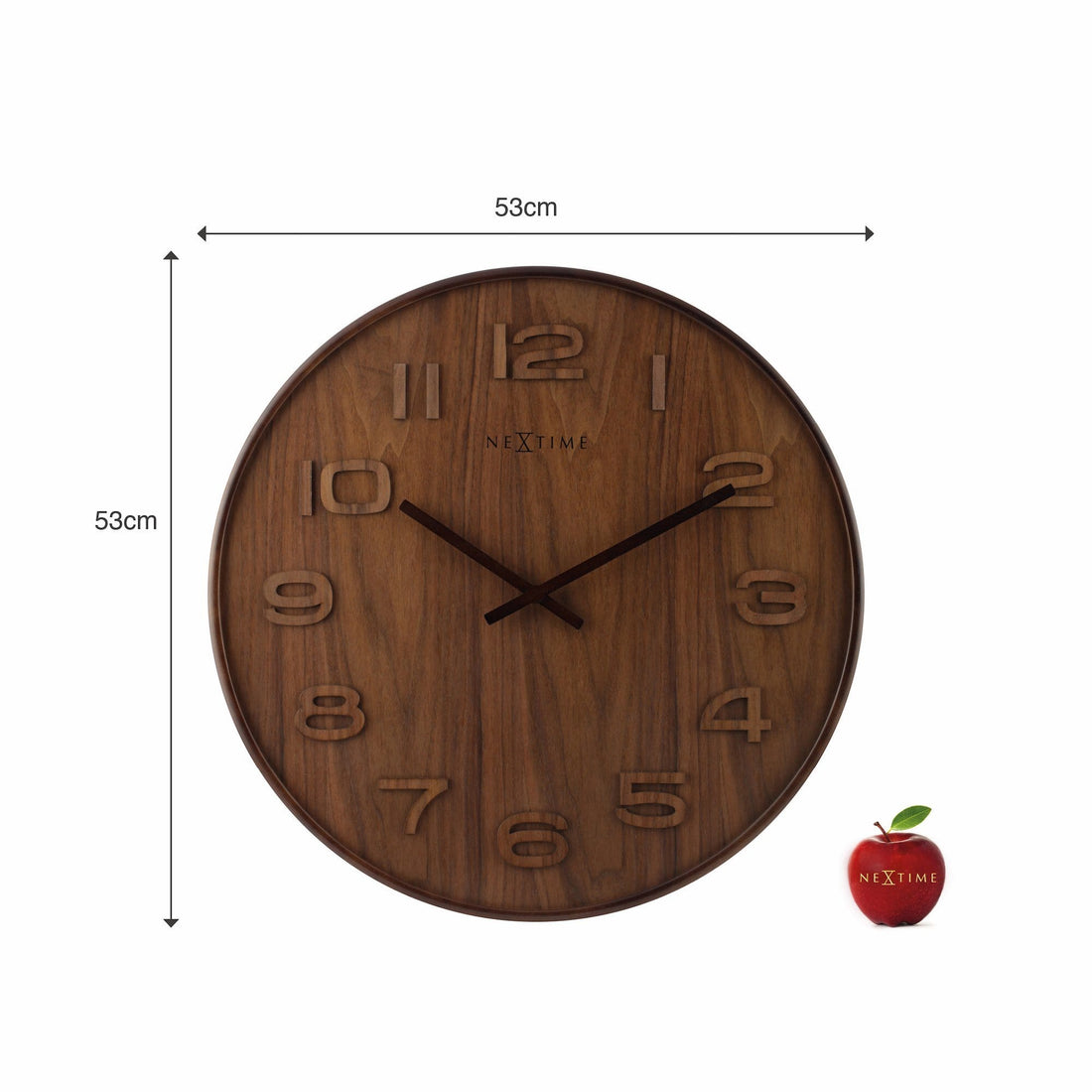 Wall clock -  35 cm - Wood -  'Wood Wood Medium' - Goat Corp