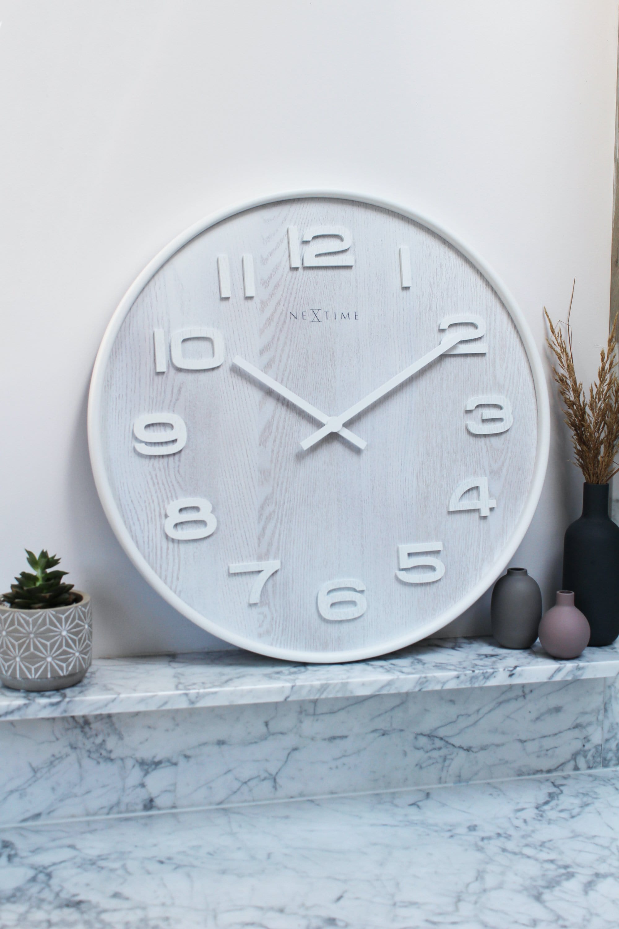 Wall clock -  35 cm - Wood - 'Wood Wood Medium' - Goat Corp