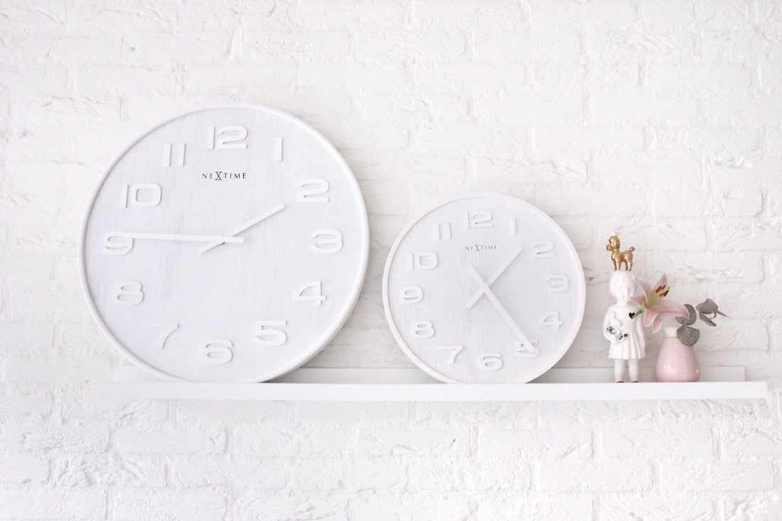 Wall clock -  35 cm - Wood - 'Wood Wood Medium' - Goat Corp