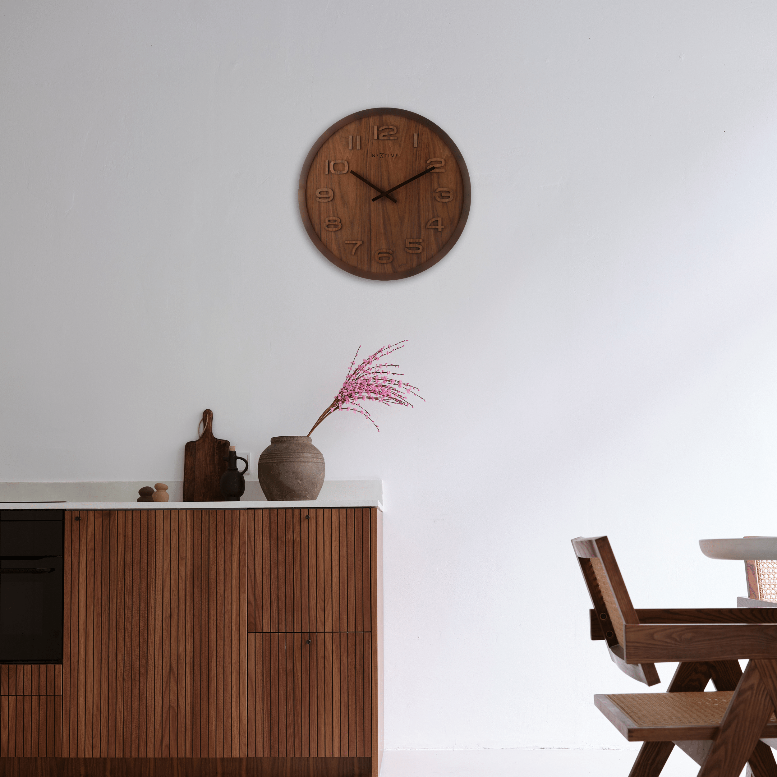 Wall clock -  35 cm - Wood -  'Wood Wood Medium' - Goat Corp