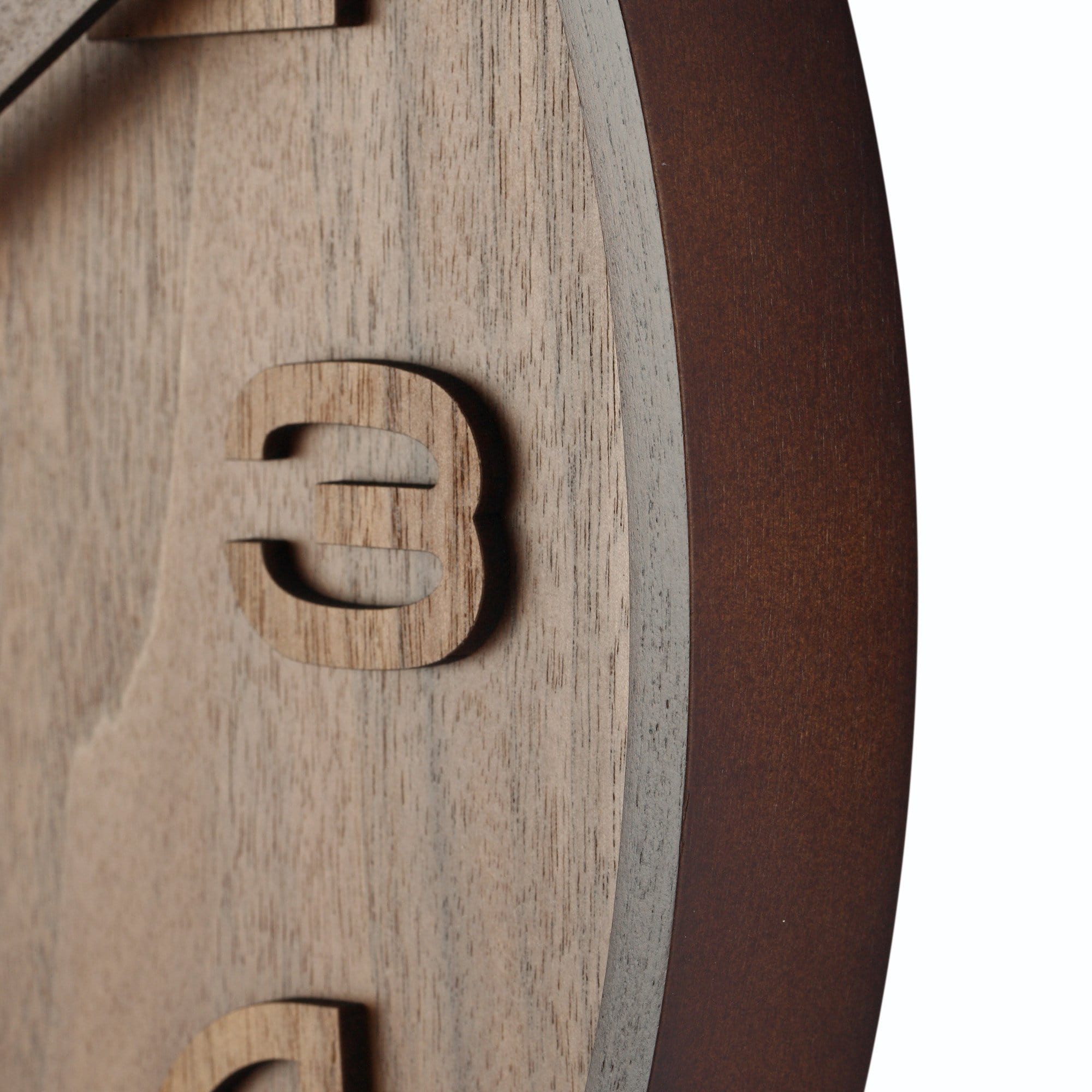 Wall clock -  35 cm - Wood -  'Wood Wood Medium' - Goat Corp