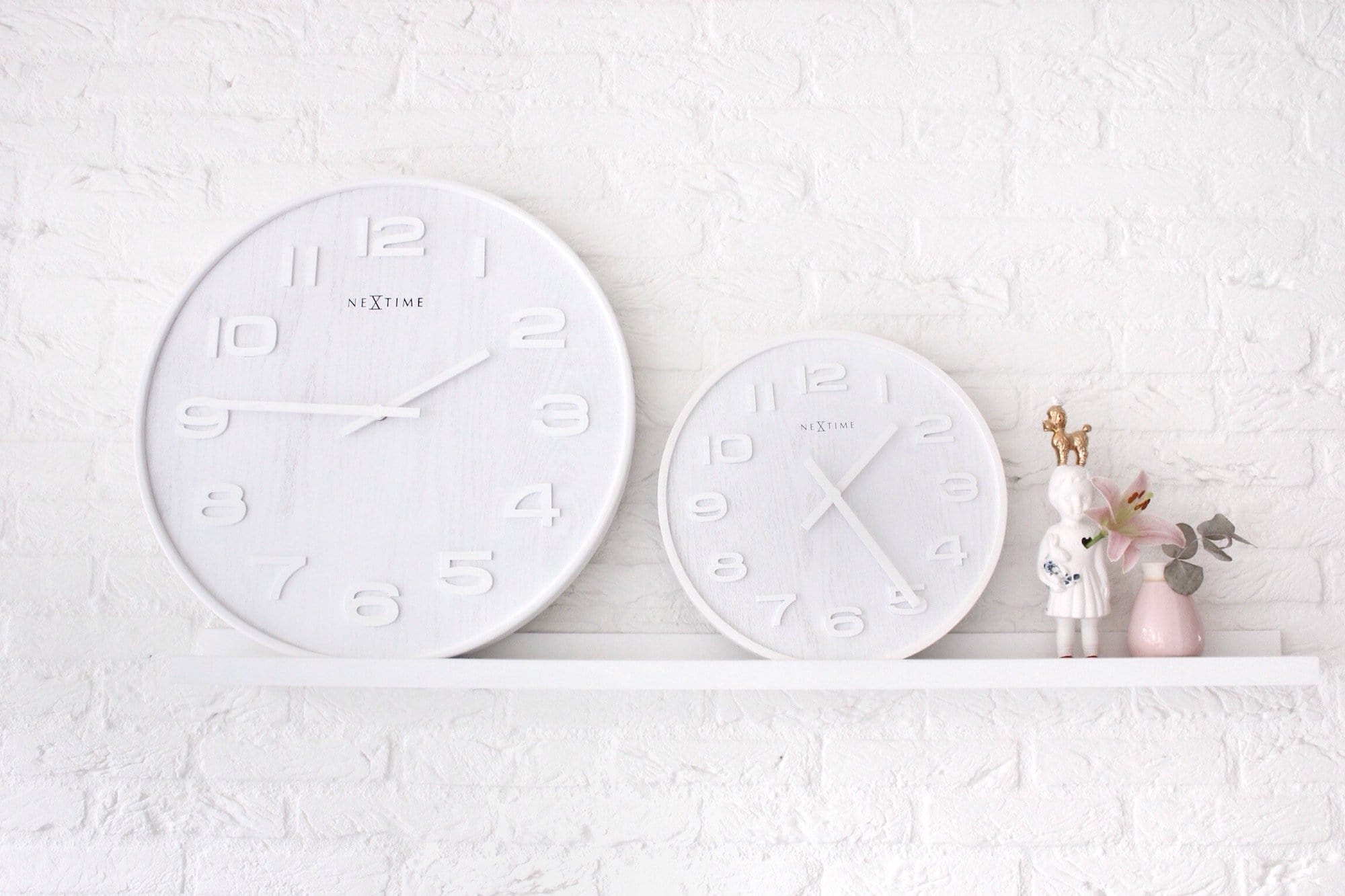 Wall clock -  35 cm - Wood - 'Wood Wood Medium' - Goat Corp