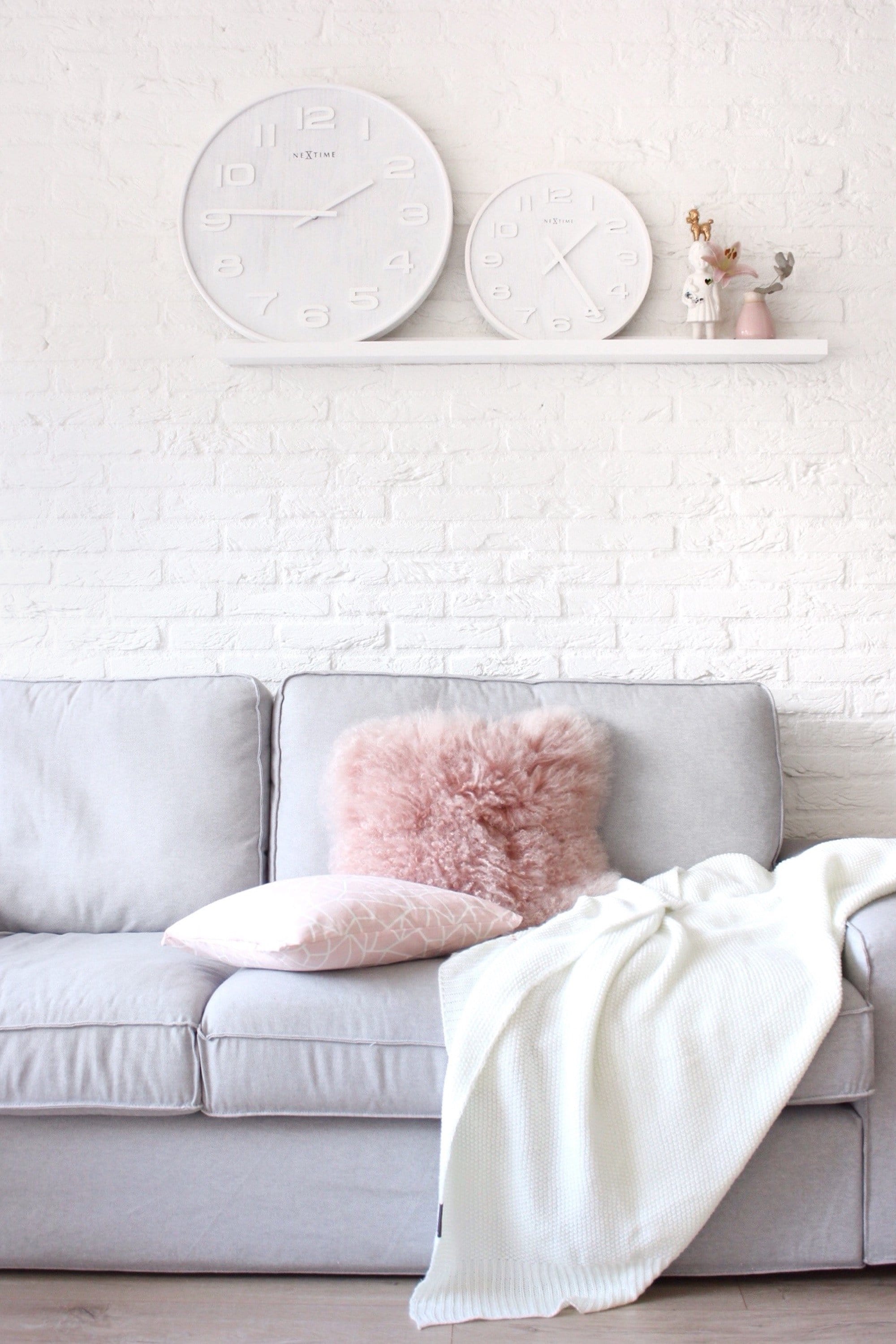 Wall clock -  35 cm - Wood - 'Wood Wood Medium' - Goat Corp