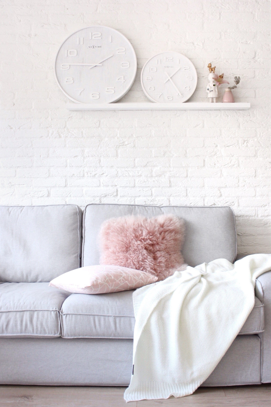 Wall clock -  35 cm - Wood - 'Wood Wood Medium' - Goat Corp