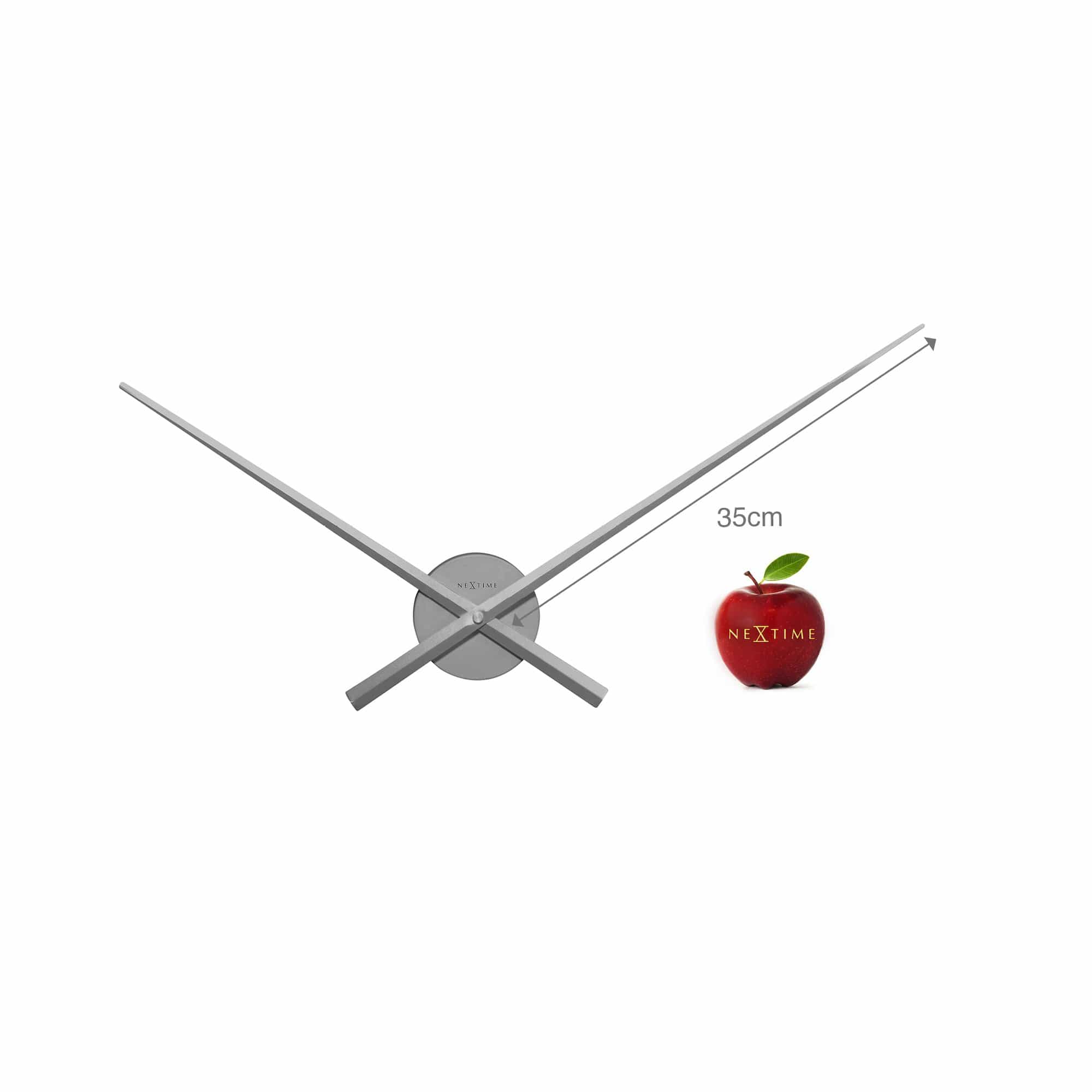 Wall clock -  70 cm -  Aluminum -  'Hands' - Goat Corp