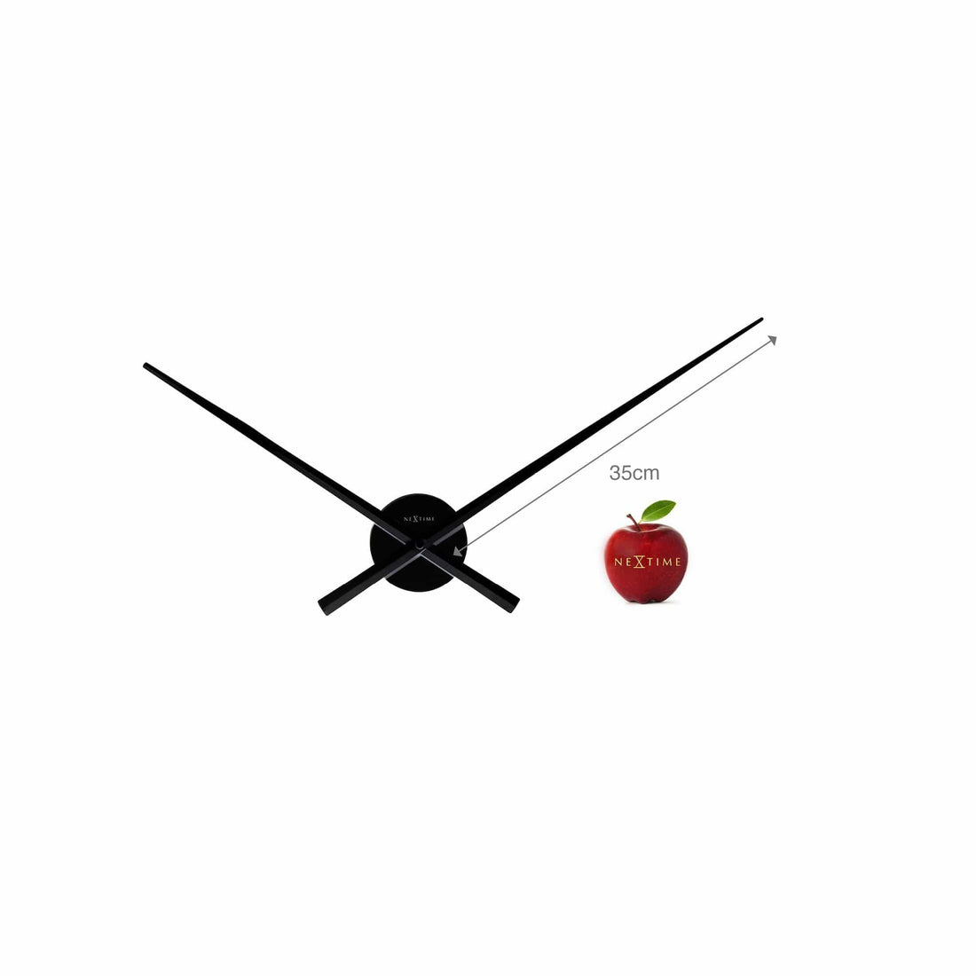Wall clock -  70 cm -  Aluminum -  'Hands' - Goat Corp