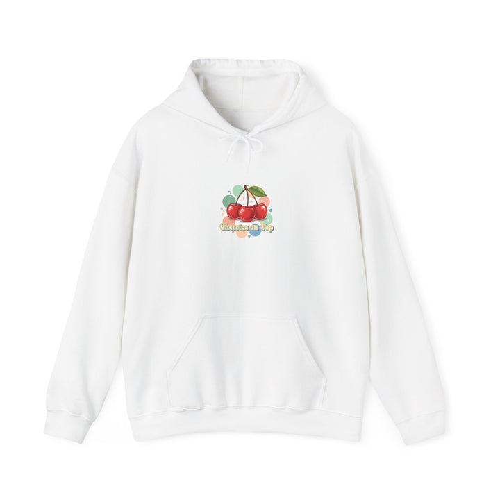 Cherry Cluster Hoodie | vintage cherry design, kawaii fruit graphic