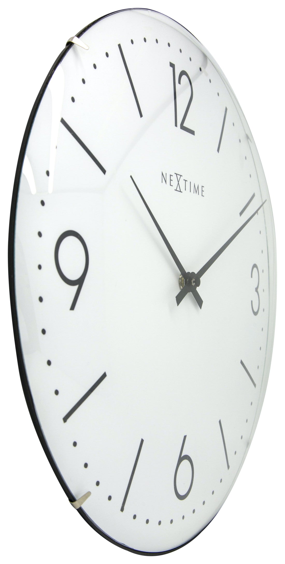 Wall clock -  35 cm  - Dome Glass - 'Basic Dome' - Goat Corp