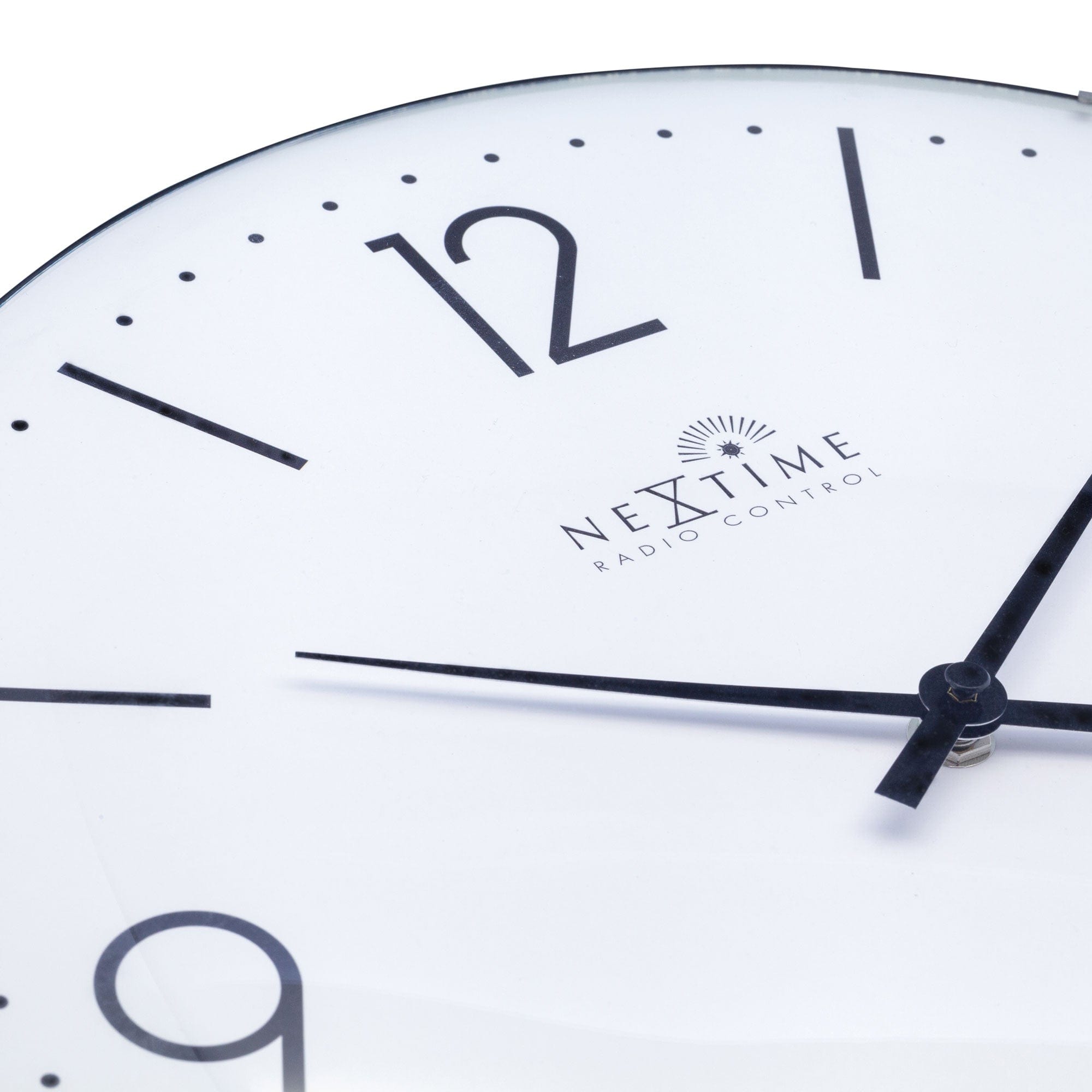Wall clock 35cm-Radio Controlled (DCF)-Dome Glass- "Atomic" - Goat Corp