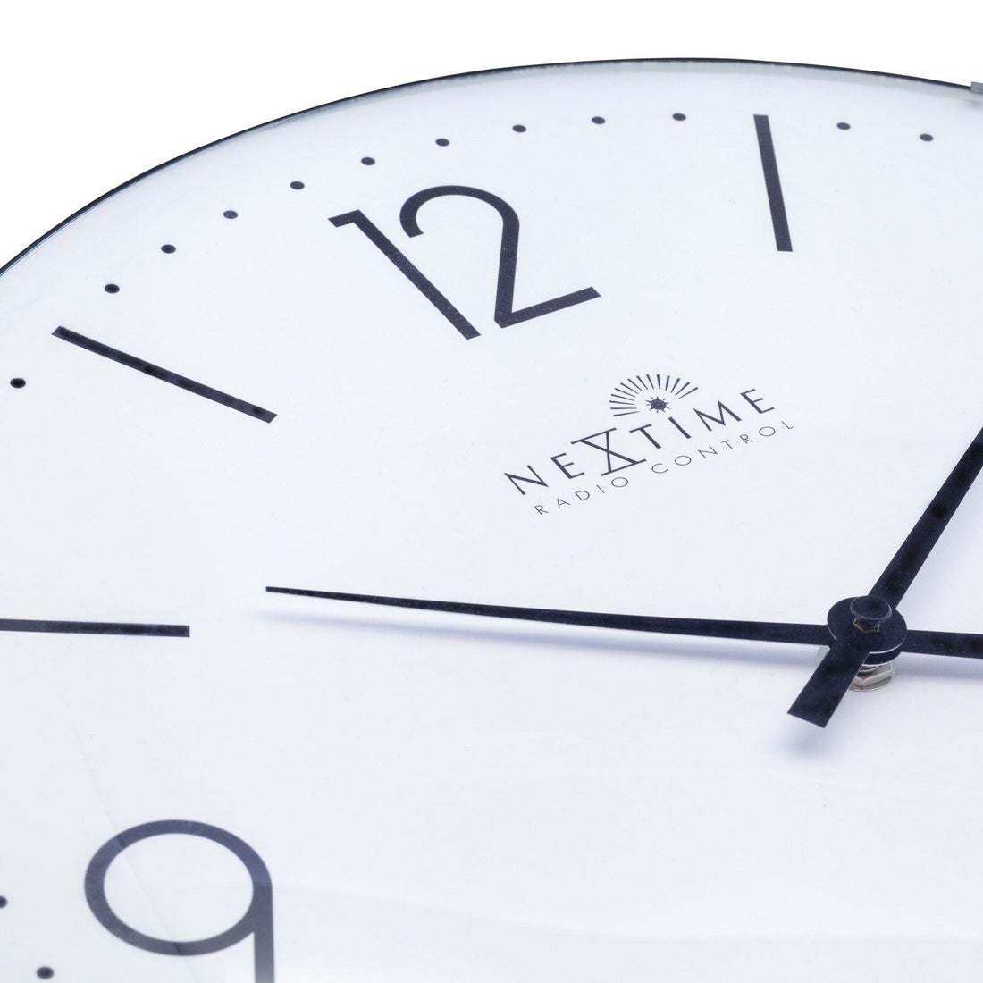 Wall clock 35cm-Radio Controlled (DCF)-Dome Glass- "Atomic" - Goat Corp