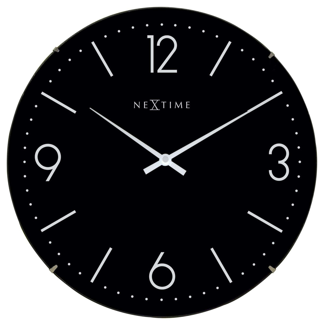 Wall clock -  35 cm  - Dome Glass - 'Basic Dome' - Goat Corp