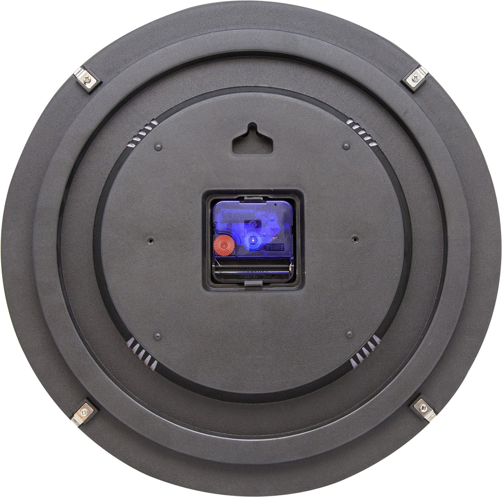 Wall clock -  35 cm  - Dome Glass - Glow-in-the-dark-  'Blue Moon dome' - Goat Corp