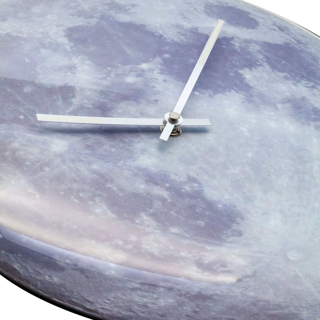 Wall clock -  35 cm  - Dome Glass - Glow-in-the-dark-  'Blue Moon dome' - Goat Corp