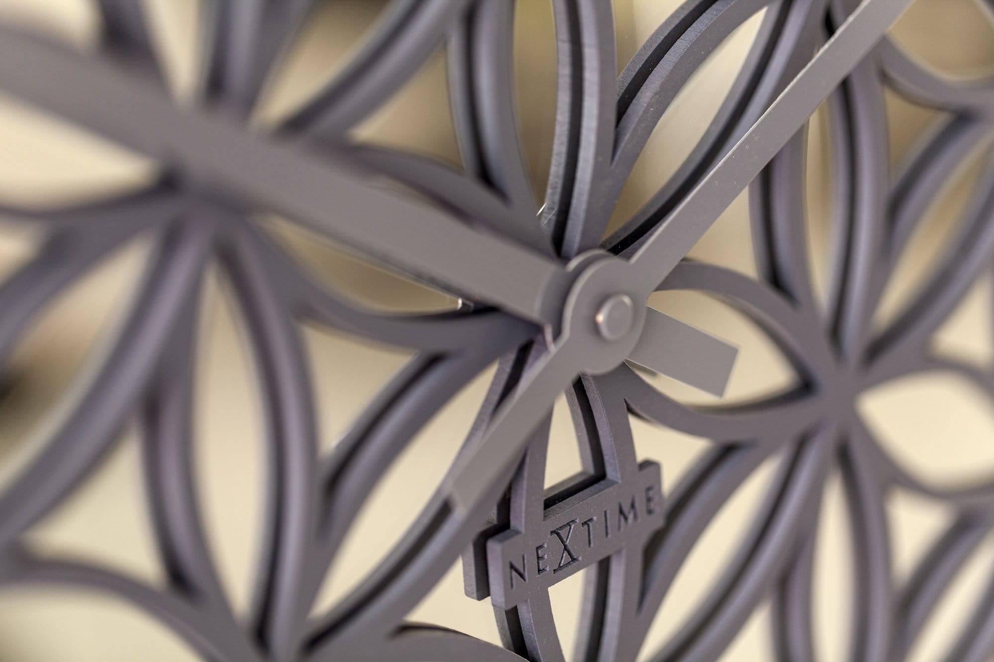 Wall clock -  50 cm - Wood/Mirror -  'Bella Mirror' - Goat Corp