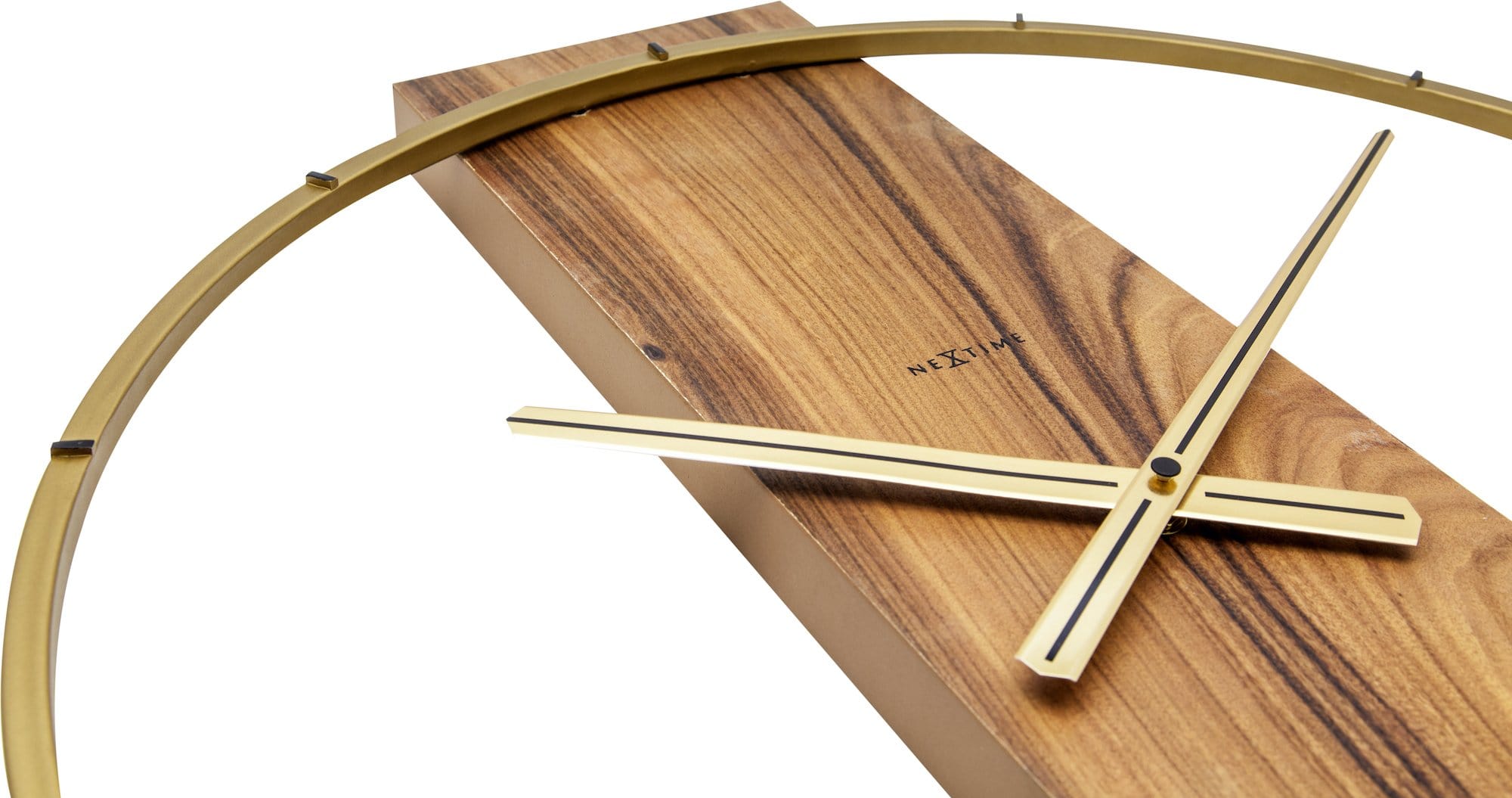 Wall clock - 50.8 x 58.2 x4.3 cm - Wood/Steel - Goat Corp