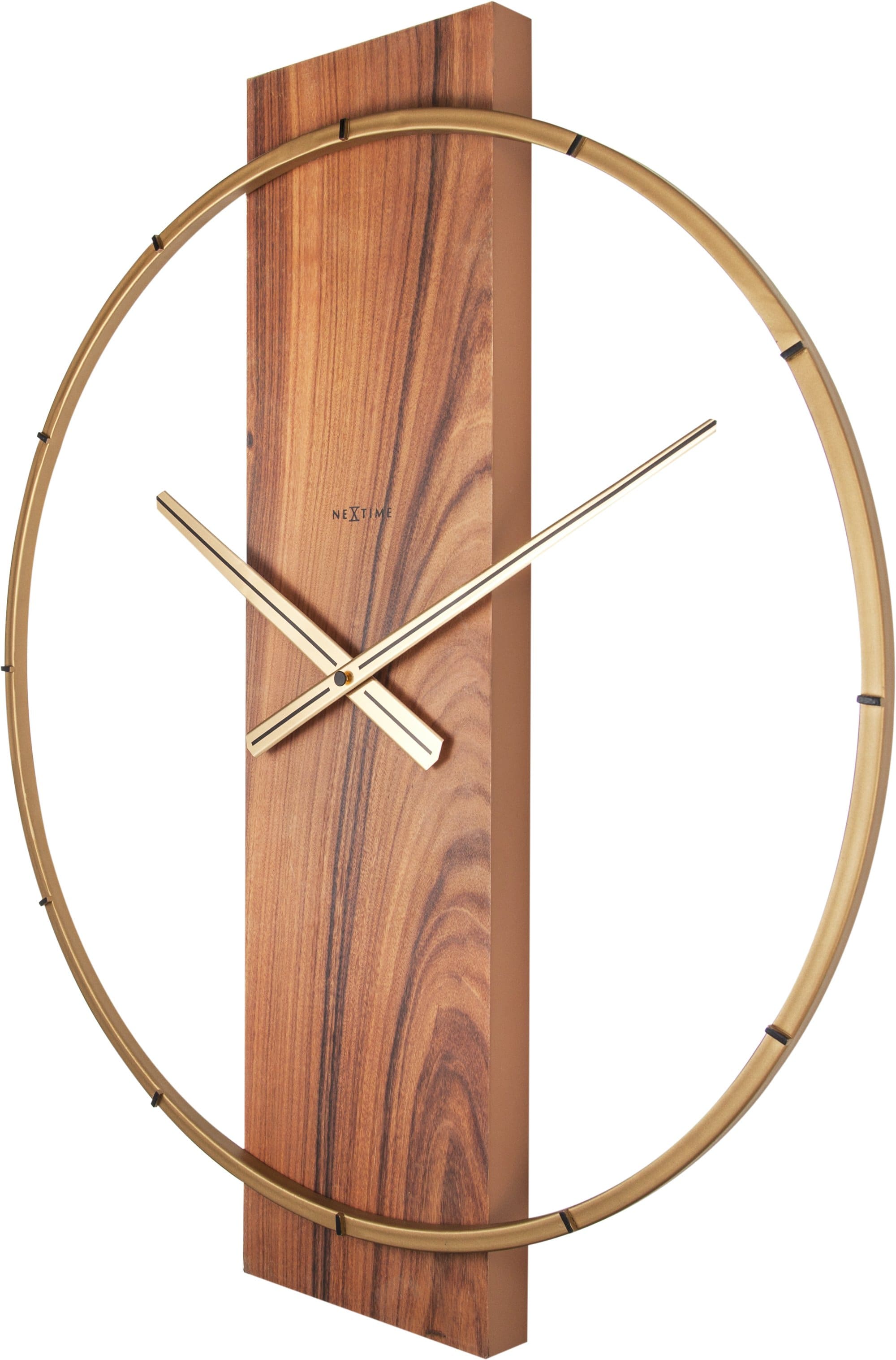 Wall clock - 50.8 x 58.2 x4.3 cm - Wood/Steel - Goat Corp