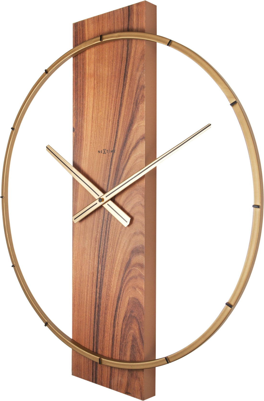 Wall clock - 50.8 x 58.2 x4.3 cm - Wood/Steel - Goat Corp