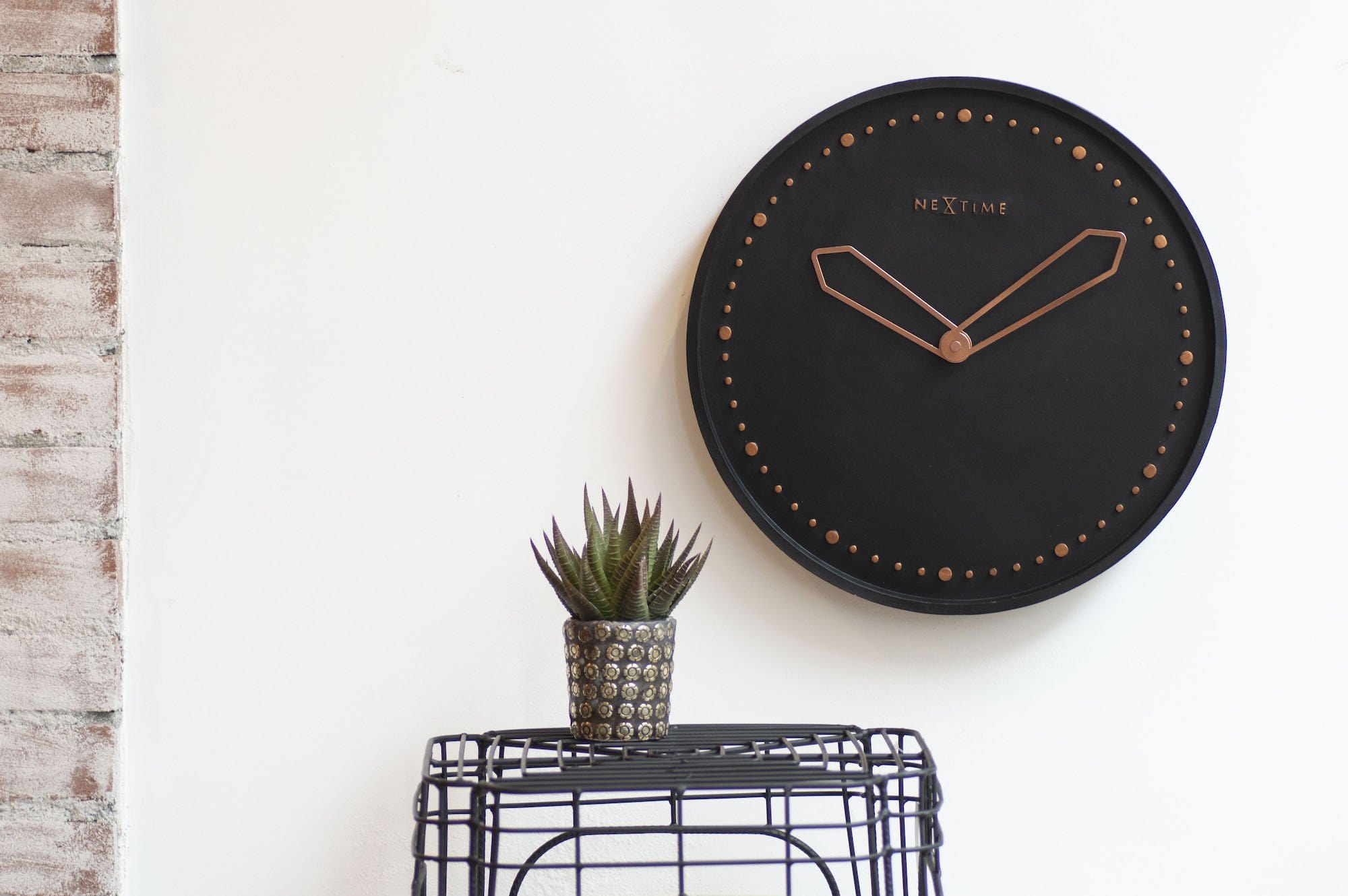 Wall clock -  35 cm - Polyresin - 'Cross' - Goat Corp