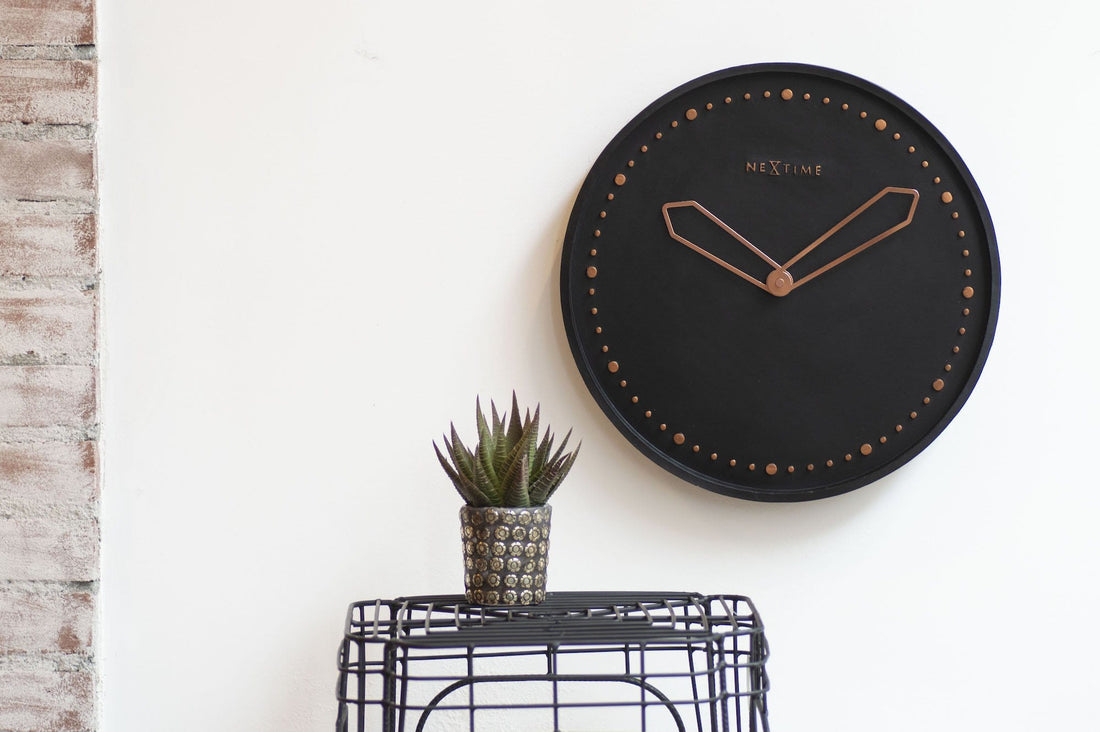 Wall clock -  35 cm - Polyresin - 'Cross' - Goat Corp