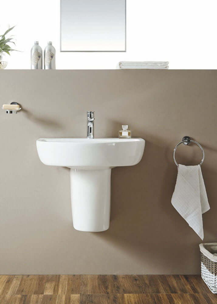 Wiesbaden Opvouwbare sifondop 52 cm met ophangset in wit