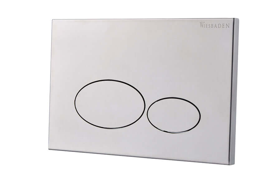 X32 Metal drukplaat voor inbouwreservoir RVS geborsteld