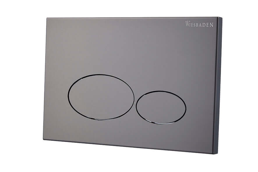 X32 Metal drukplaat voor inbouwreservoir gunmetal PVD