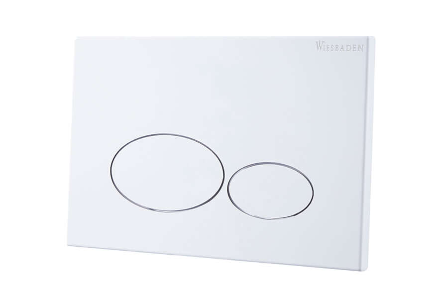 X32 Metal drukplaat voor inbouwreservoir glans wit