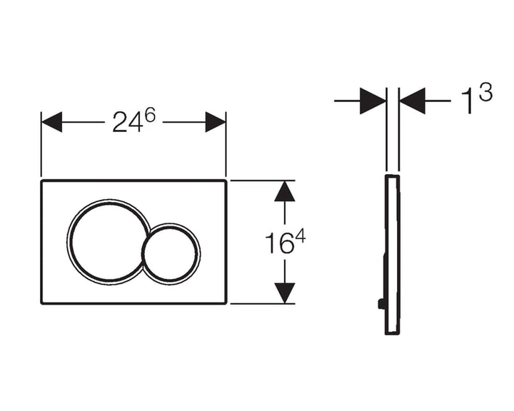 Geberit Sigma-01 drukplaat wit