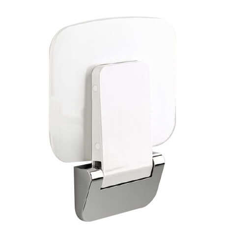 Wiesbaden Opvouwbare wandgemonteerde douchekruk in wit