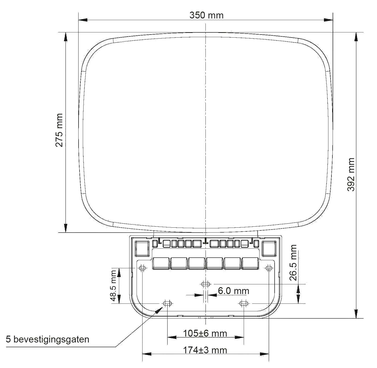 Serva doucheklapzitje wit
