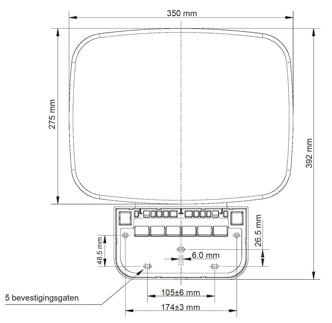 Wiesbaden Opvouwbare wandgemonteerde douchekruk in wit