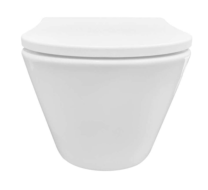 Vesta wandcloset rimless met Shade slim toiletzitting softclose en quick release glans wit