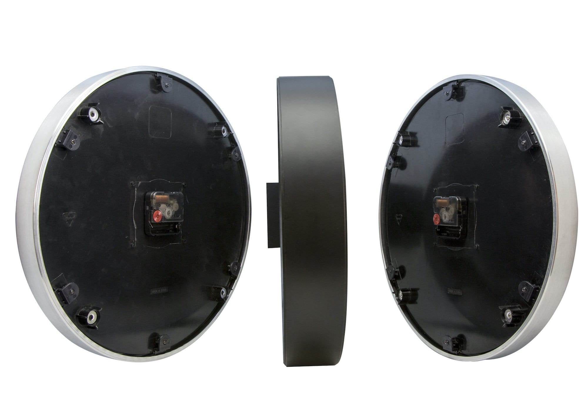 Wall clock -  36 cm - Aluminum/Glass - 'Station Double' - Goat Corp