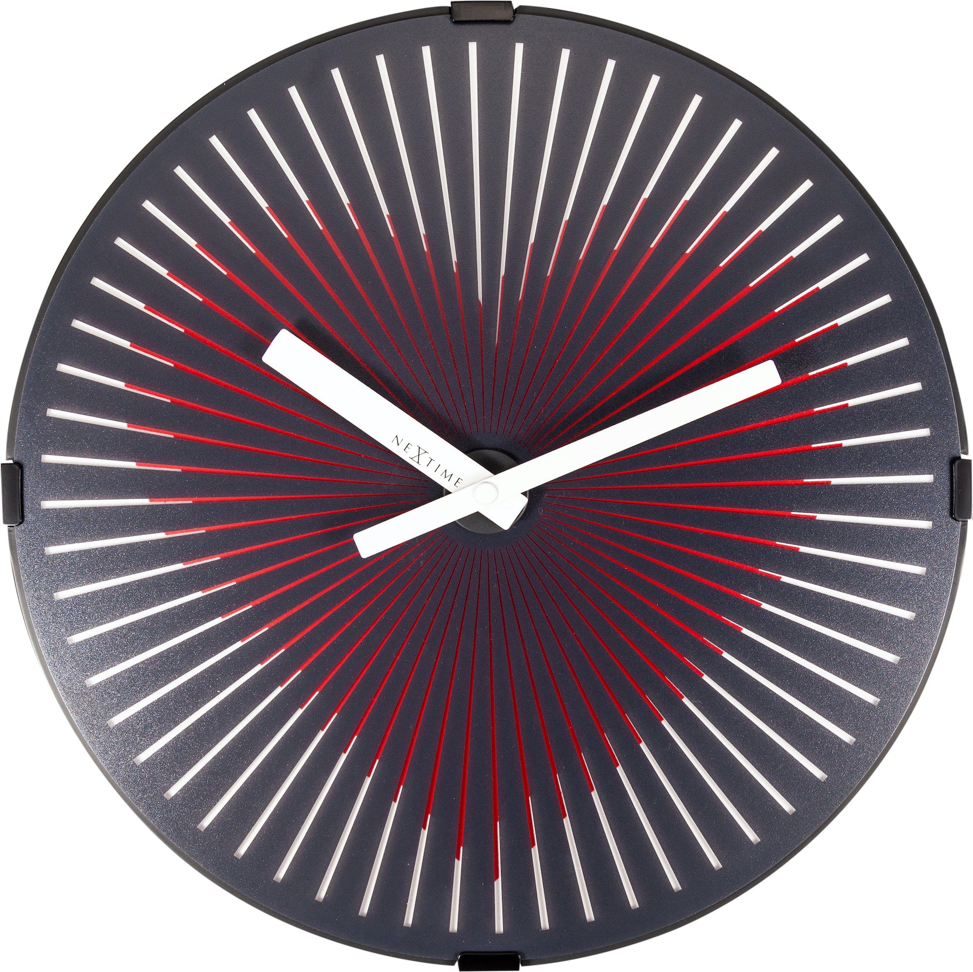 Wall clock-  30 cm - Plastic - Motion clock- 'Motion Heart - Red' - Goat Corp