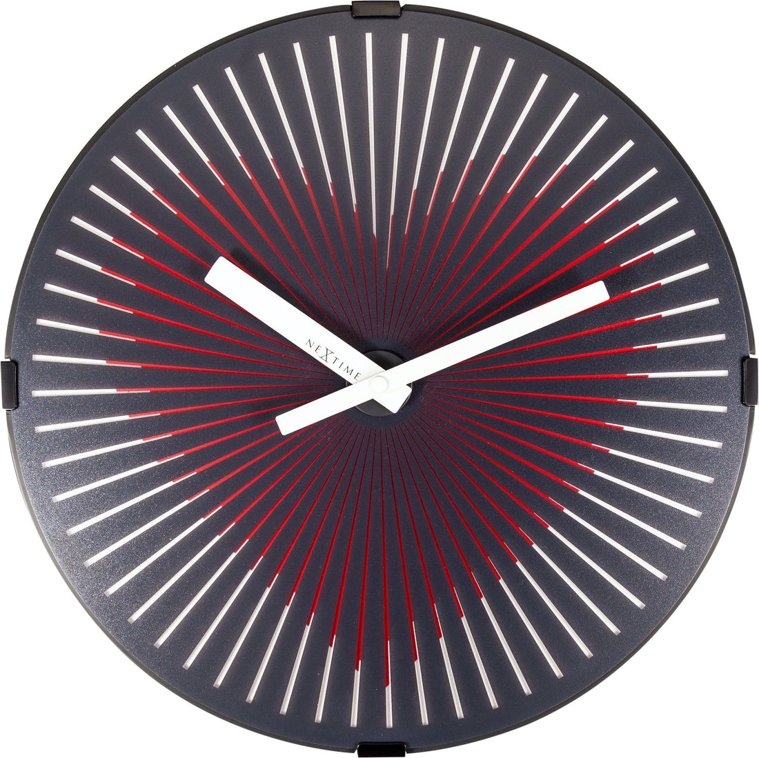 Wall clock-  30 cm - Plastic - Motion clock- 'Motion Heart - Red' - Goat Corp