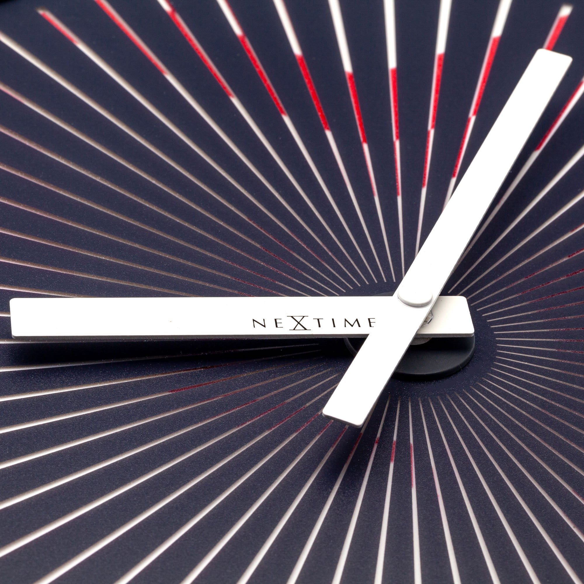 Wall clock-  30 cm - Plastic - Motion clock-  'Motion Star - Red' - Goat Corp