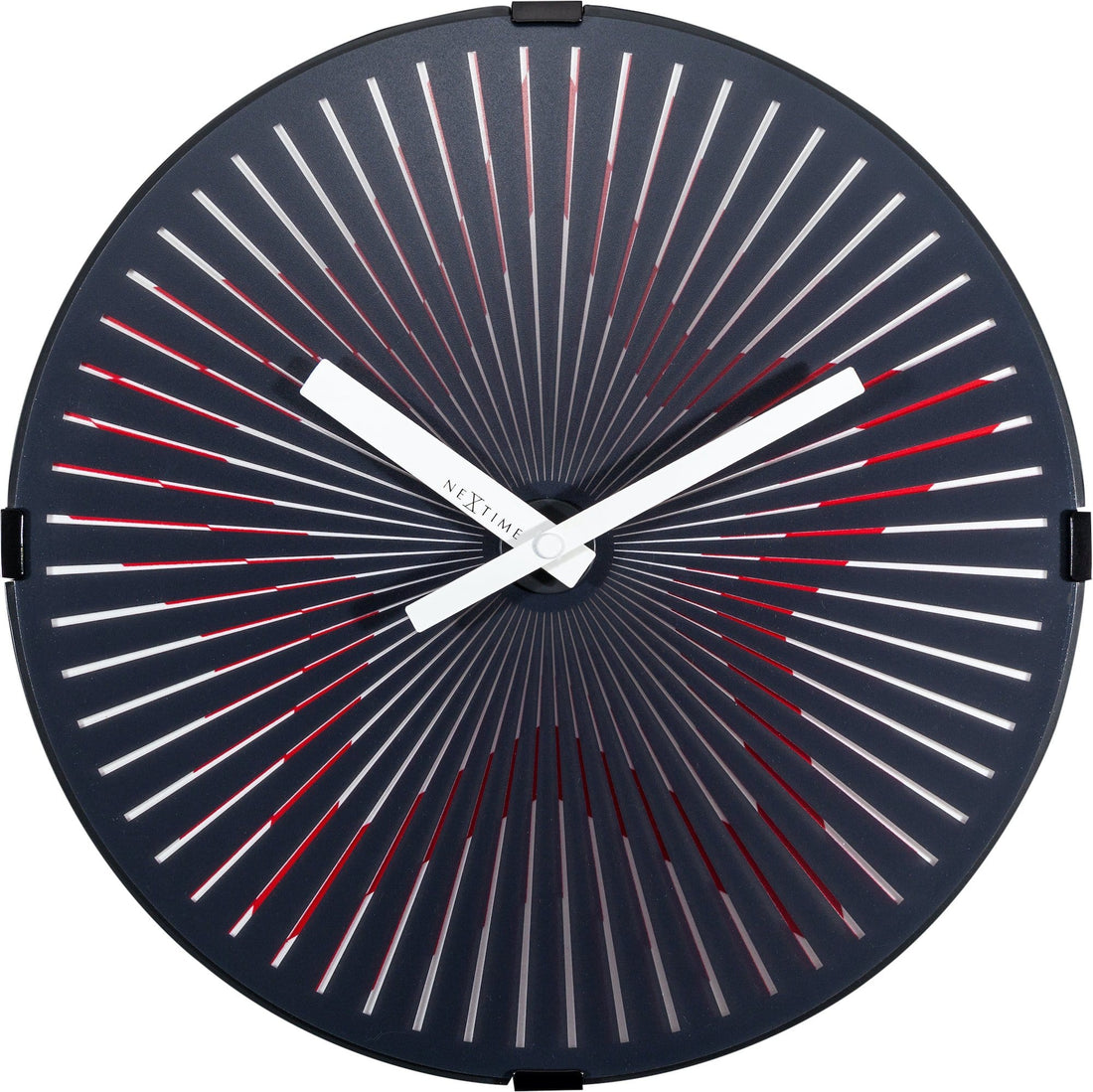 Wall clock-  30 cm - Plastic - Motion clock-  'Motion Star - Red' - Goat Corp