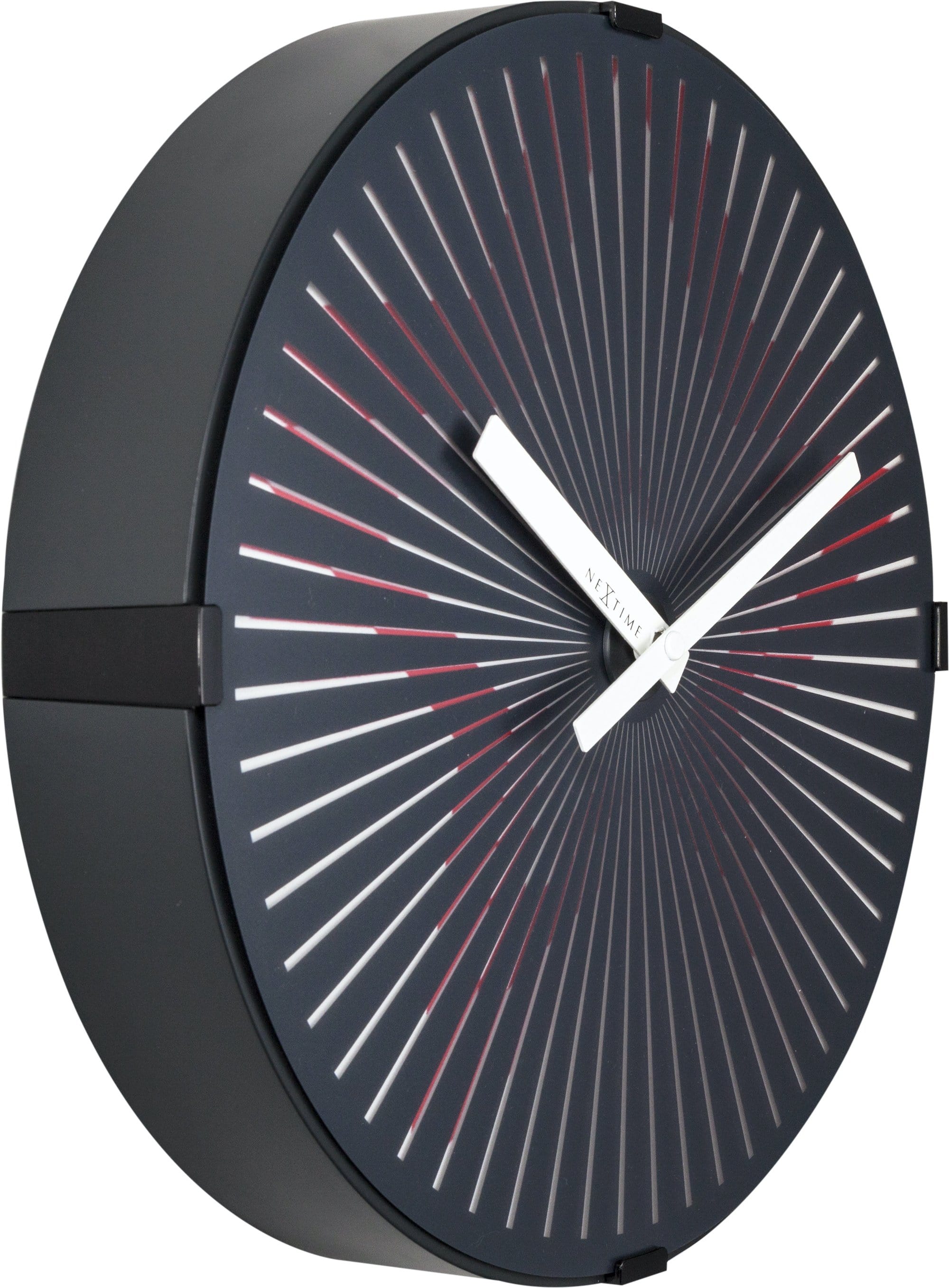 Wall clock-  30 cm - Plastic - Motion clock-  'Motion Star - Red' - Goat Corp