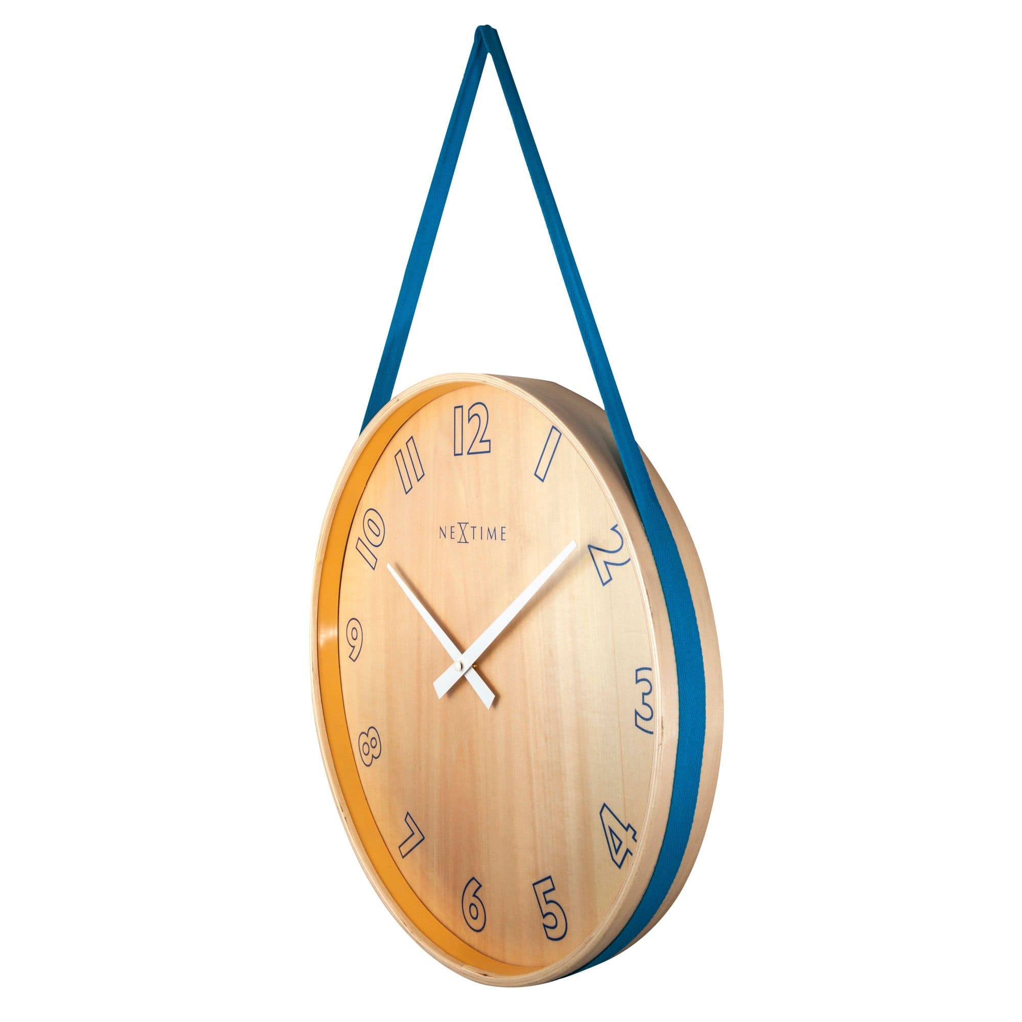 Wall clock-  40 cm - Wood/Fabric -  'Loop Big' - Goat Corp