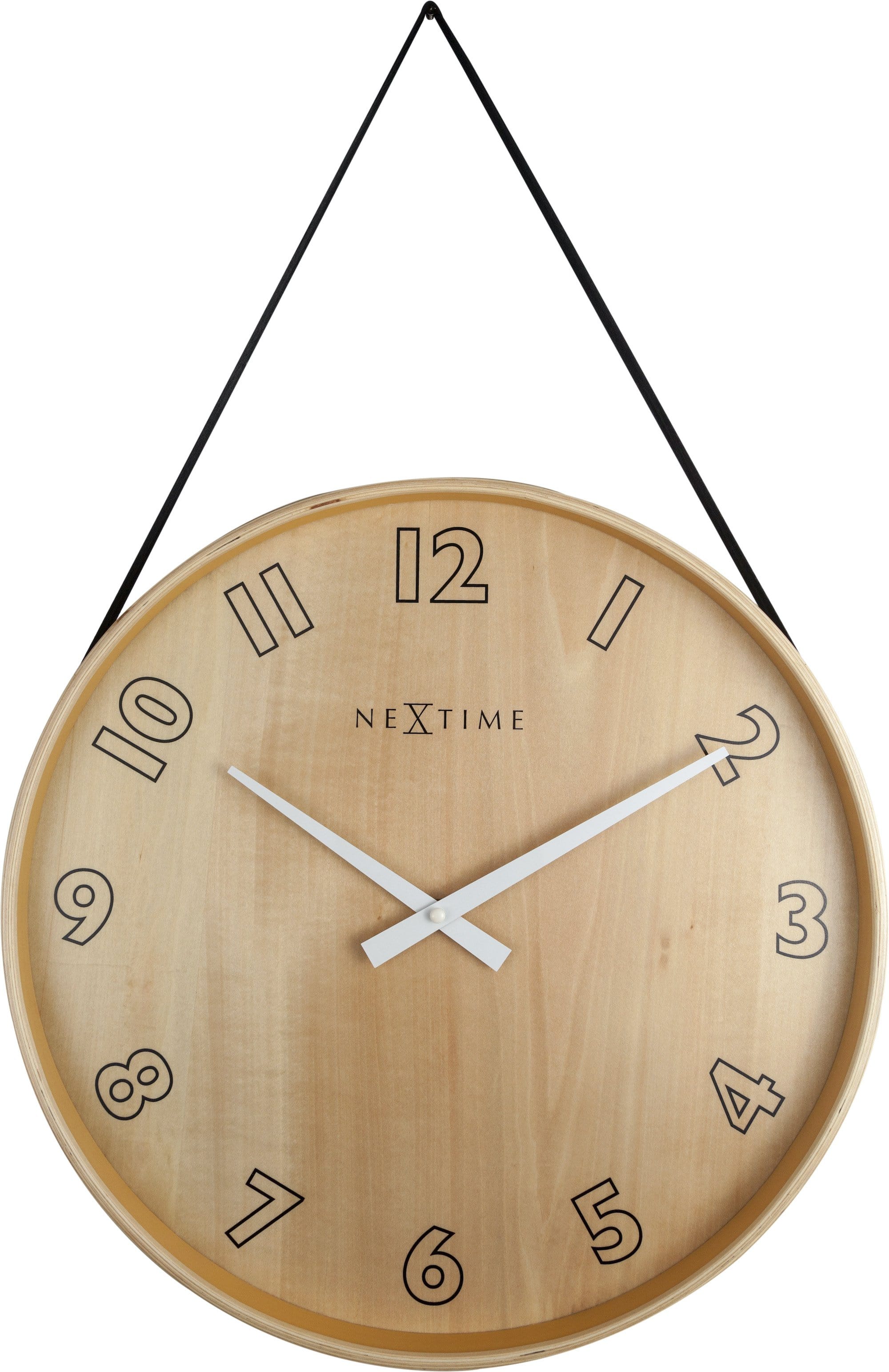 Wall clock-  40 cm - Wood/Fabric -  'Loop Big' - Goat Corp