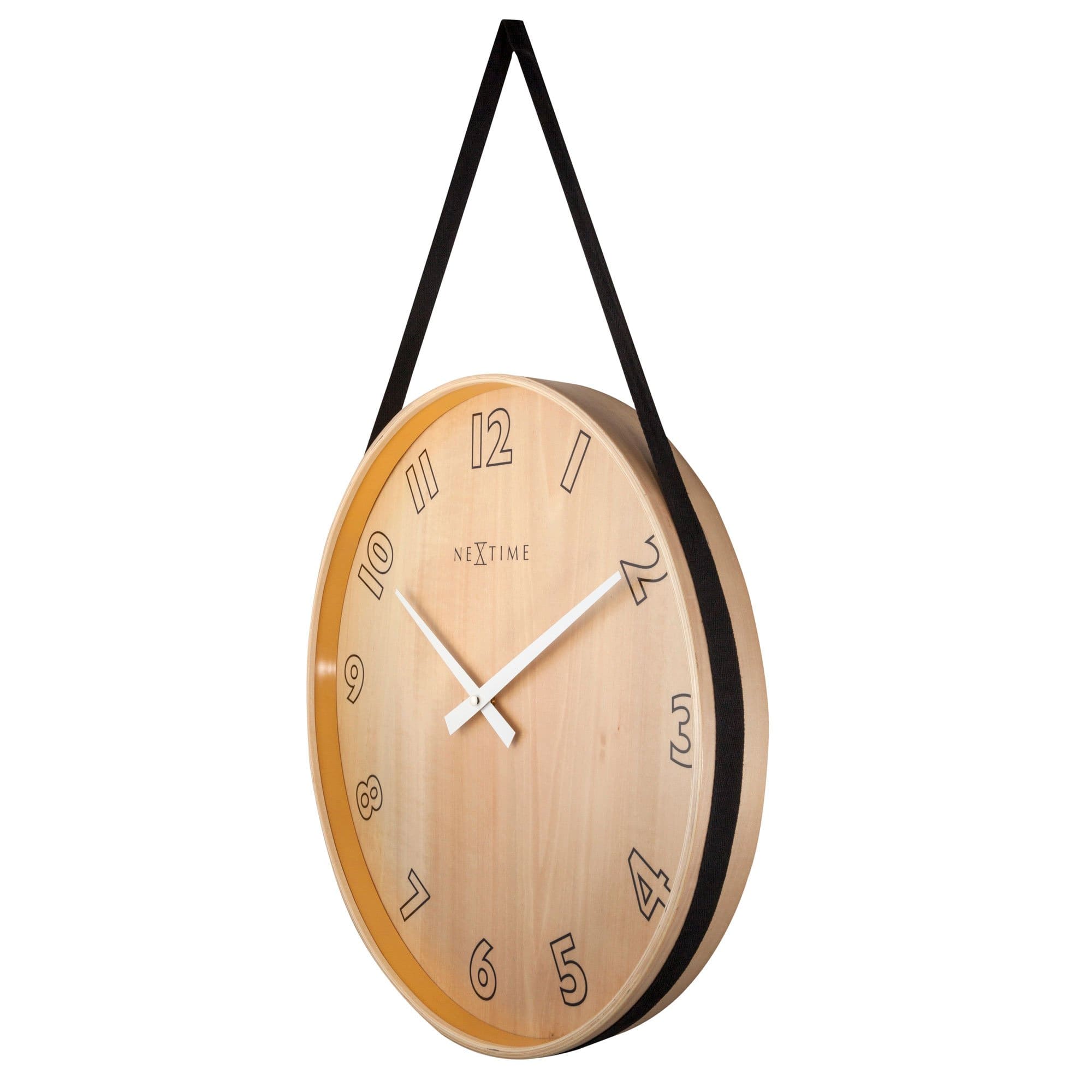 Wall clock-  40 cm - Wood/Fabric -  'Loop Big' - Goat Corp