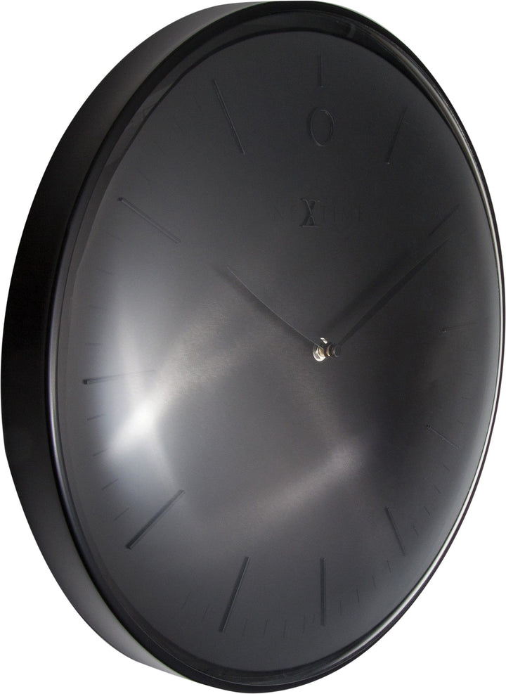 Wall clock-  40 cm - Metal - Dome shaped glass- 'Glamour' - Goat Corp