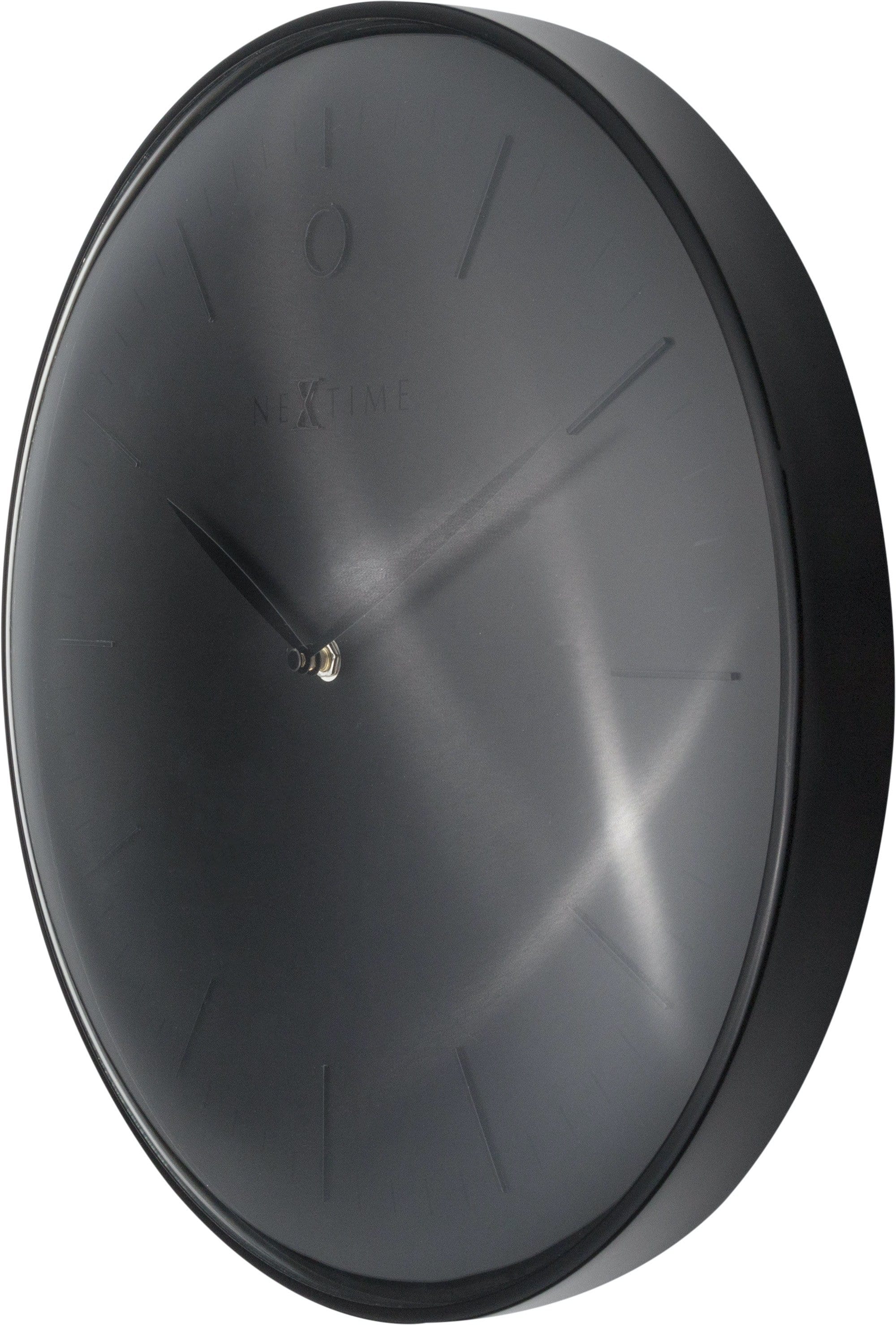 Wall clock-  40 cm - Metal - Dome shaped glass- 'Glamour' - Goat Corp