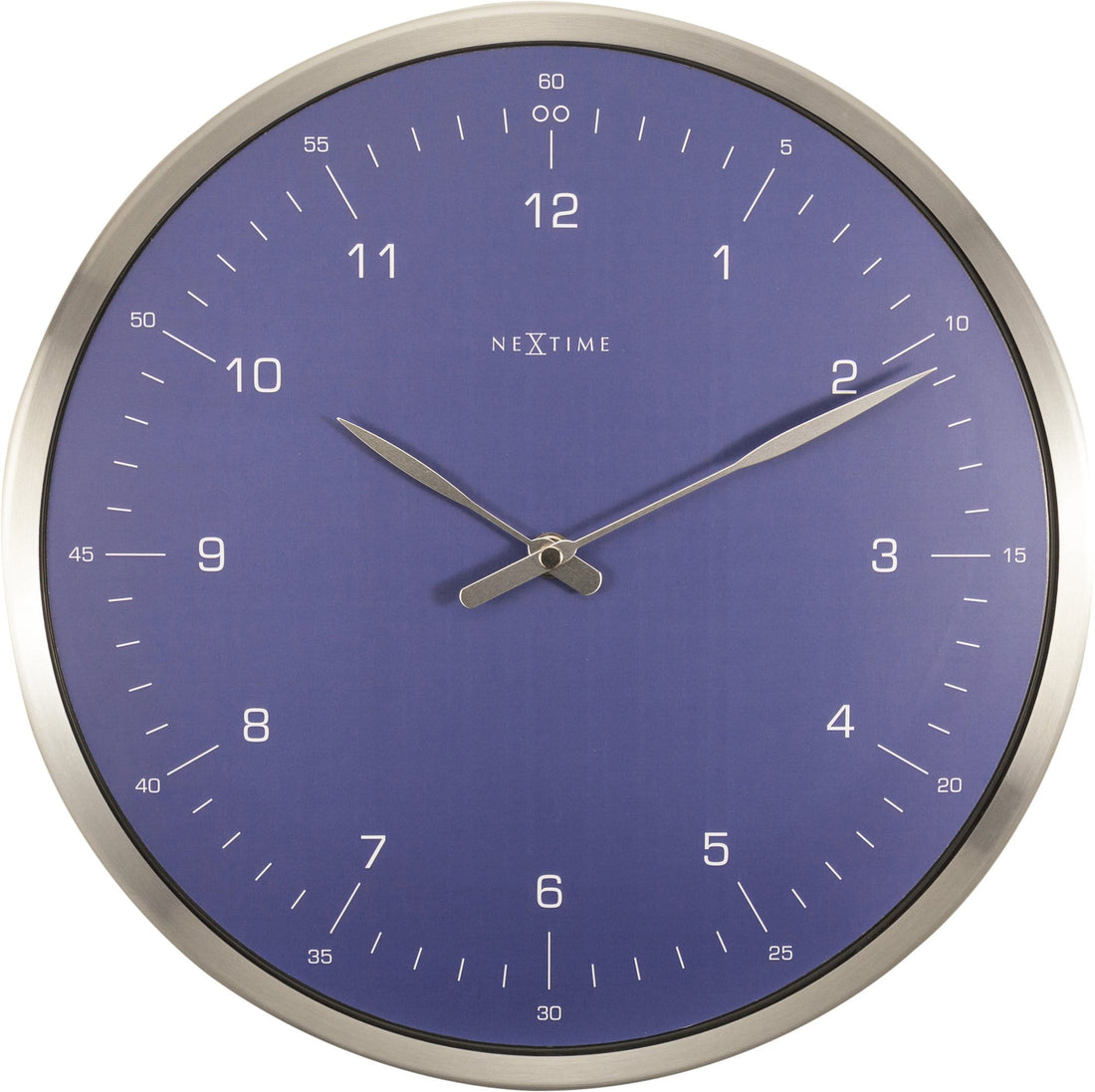 Wall clock-  33 cm - Metal - Dome Shaped Glass-  '60 Minutes' - Goat Corp