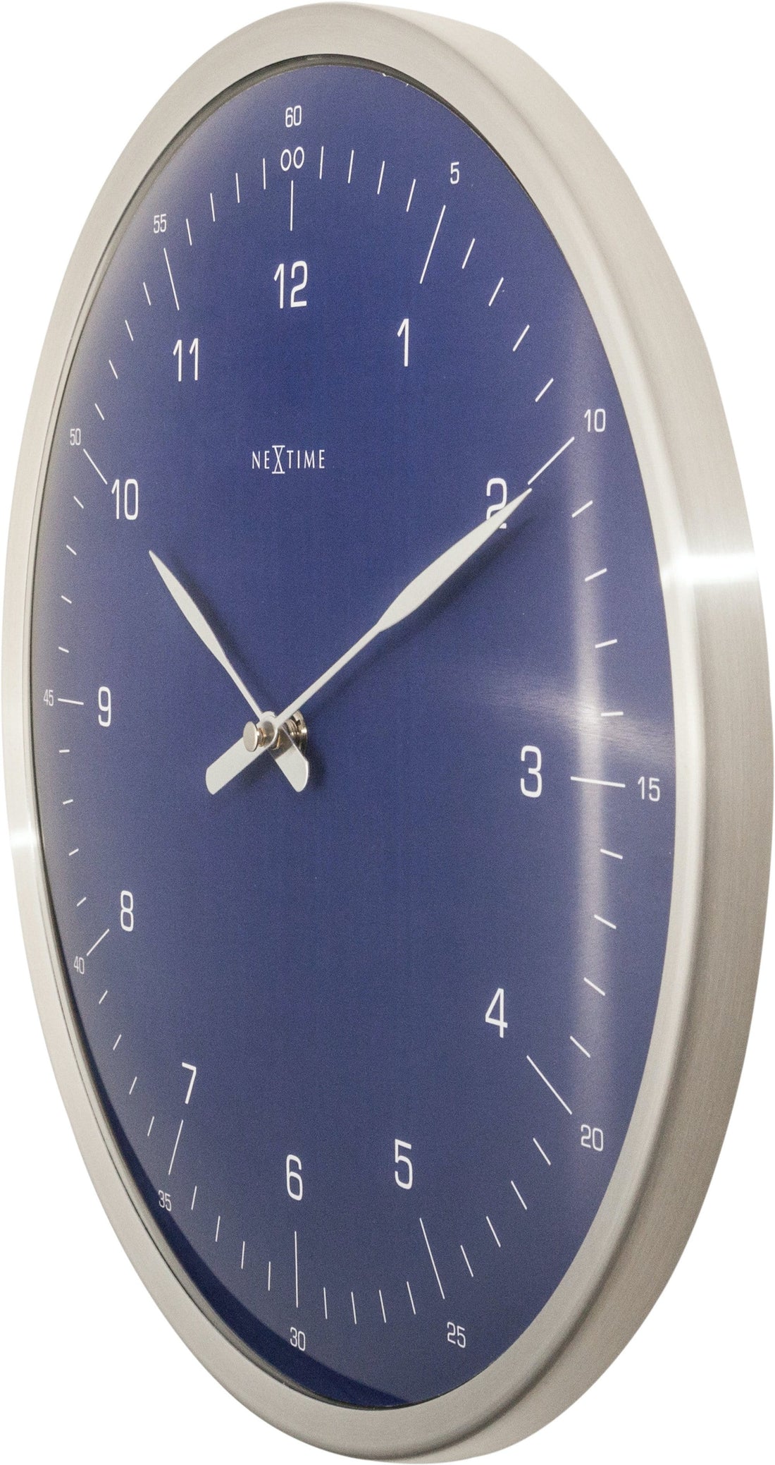 Wall clock-  33 cm - Metal - Dome Shaped Glass-  '60 Minutes' - Goat Corp