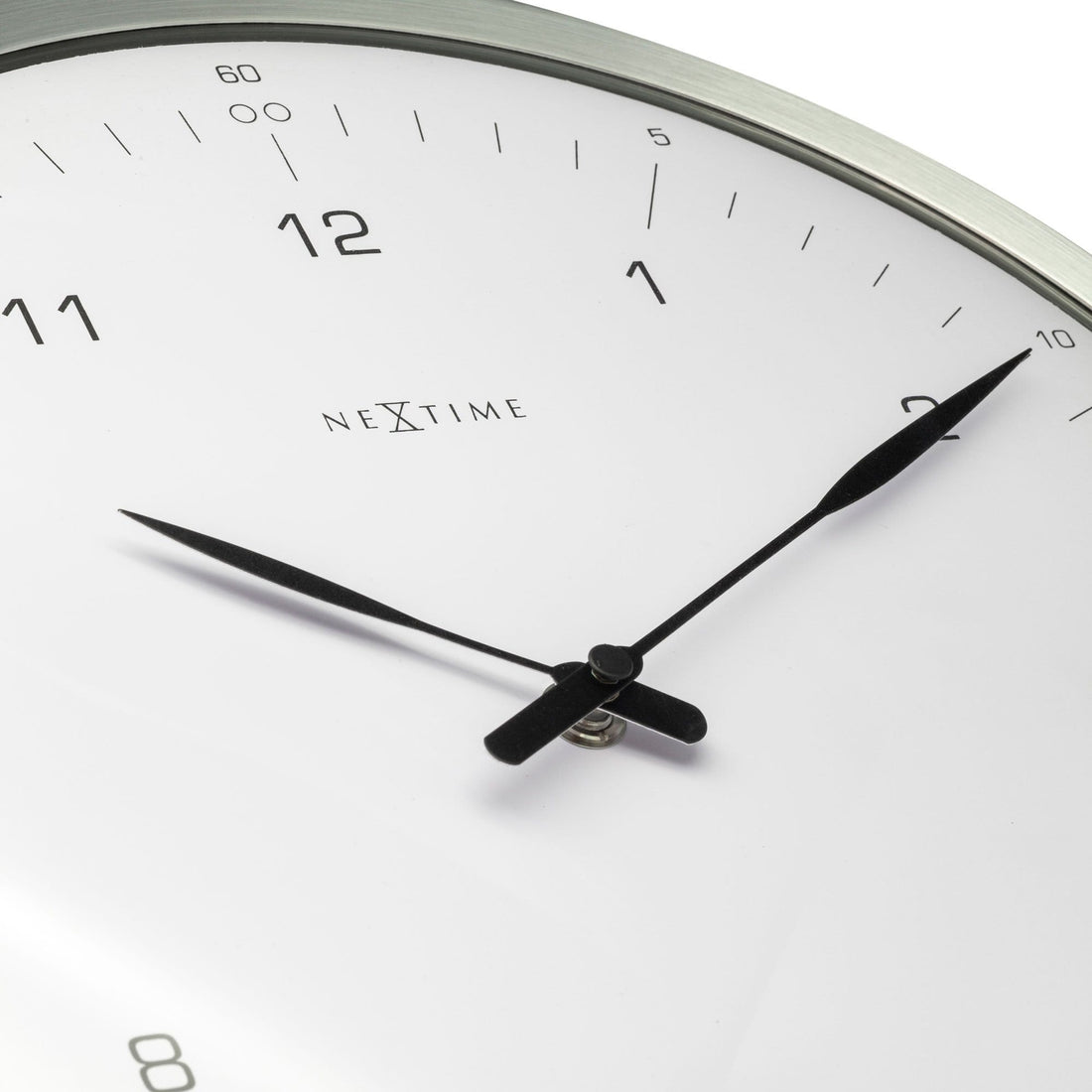 Wall clock-  33 cm - Metal - Dome Shaped Glass-  '60 Minutes' - Goat Corp